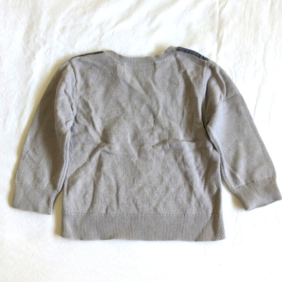 genuine kids oshkosh b'gosh quilted front knit crewneck sweater 3T toddler boys - Picture 6 of 6